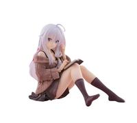 10CM Sitting Position Elaina Figure Wandering Witch The Journey of Elaina Cute Anime Model Statue PVC Material Gifts for Fans Collectible Figure for Anime Enthusiasts Perfect Desk Decoration
