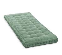 10cm Thick Light Green Bench Cushion for 2/3 Seater Sofa, 80x35cm Cotton Floor Mattress for Home, Garden, Patio, Swing, Comfortable Outdoor Seating