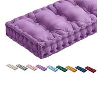 10cm Thick Purple Bench Cush Pad with Handle - Indoor/Outdoor Window Seat Cush for 1-4 Seater - Available in 80/90/100/120/150cm Sizes