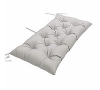 10cm Thick Seat Pad Waterproof 100cm/120cm/150cm Rectangle Bench Cushion Pad 2 3 Seater Bench Pad for Garden Indoor Outdoor Patio Furniture Swing Cushion,100 * 50cm,Grey