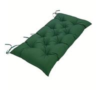 10cm Thick Seat Pad Waterproof 100cm/120cm/150cm Rectangle Bench Cushion Pad 2 3 Seater Bench Pad for Garden Indoor Outdoor Patio Furniture Swing Cushion,100 * 50cm,Green