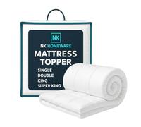 10CM Thick Single Bed Hotel Quality Microfibre Mattress Topper 1000GSM - Quilted, Extra Deep, Ultra Soft & Breathable Bed Topper with Elastic Straps - Anti Allergy, Box Stitched for Comfort & Support