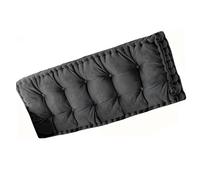 10cm ThickBench Cush Tufted Seat Pad for Garden Fur Replacement Pillow for Patio Sofa Window Seat Black 160x50cm Waterproof & table
