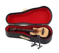10cm Toy Acoustic Guitar Scale Model Home Office Desk Decor Ornaments Gifts