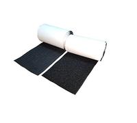 10CM Wide(Appro 4") 1 Meter Long Self Adhestive Hook and Loop Strips Set with Super Sticky Glue Nylon Fabric Fastener Black