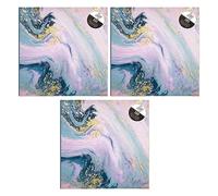 10cm x 15cm/6”x4” Abstract Marble Swirl Effect Photo Album With Memo Space Slip In Pockets Holds 200 Pictures Perfect For Wedding, Party, Christmas, Travel, Family and Birthday Photos (Pack of 3)