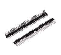 10CS Pitch 2.0mm 1x40 2x40 Pin Single Double Row Right Angle Straight SMT SMD Round Male Header Connector(2.0mm 2x40P RA-Male)