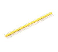 10CS Pitch 2.54mm 1x40 2x40 Pin Single Double Row Right Angle Straight SMT SMD Round Male Header Connector(2.54mm 1x40P Male Y)