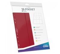 10ct/1 Pack 18-Pocket Pages Side-Loading - Red