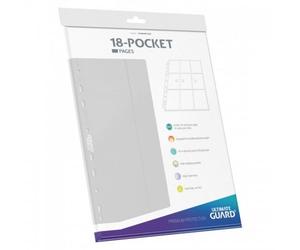 10ct/1 Pack 18-Pocket Pages Side-Loading - White