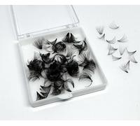 10D Premade Volume Lashes, Loose Fans Russian Volume Eyelashes D Curl, Lengths 10mm, 11mm, 12mm, 13mm, 14mm, Eyelash Extensions (0.07-D-12mm)