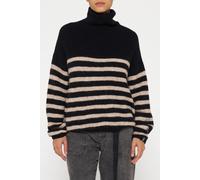 10DAYS Coll Sweater Knit Stripes Black/light Latte size M | Knitted Sweaters Outlet | Women | Black M