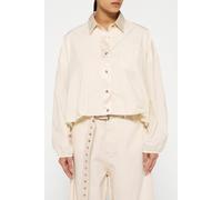 10DAYS Cropped Smoking Blouse Light Natural size 2XL | Button-Down Shirts Outlet | Women 2XL