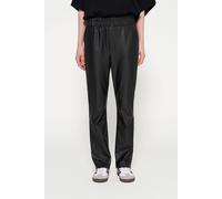 10DAYS Leather Look Flared Pants Black size XL | Straight Pants Outlet | Women | Black XL