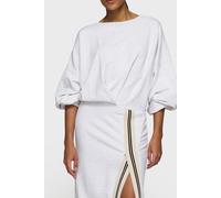 10DAYS Long Wrap Dress Gathering White Grey Melee size XS | Maxi Dresses Outlet | Women | White XS