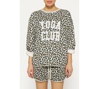 10DAYS Raw Edge Statement Sweater Leopard Light Grey Melee size XXS | Knitted Sweaters Outlet | Women | Gray XXS
