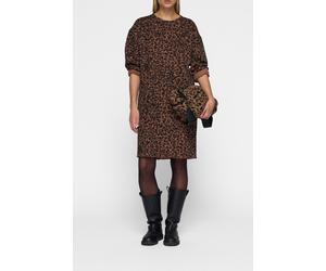 10DAYS Statement Dress Leopard Dark Fudge size XL | Midi Dresses Outlet | Women XL