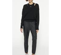 10DAYS The Leatherlook Cropped Jogger Black size S long | Sweatpants Outlet | Women | Black S LONG