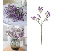 10er Pack Babys Breath Artificial Flowers,Fake Babys Breath Flowers Artificial Bulk, Real Touch Faux Babies Breath Gypsophila Bouquet for Wedding Floral Arrangement Party Decor (Purple)