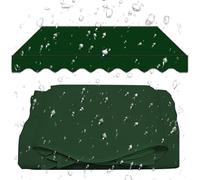 10ft 12ft 16ft 20ft Manual Retractable ning Fabric Replacement Water Resistant Sun e Cover for Outdoor Patio Garden Canvas Shelter (Green 8x6.5ft 245x200cm)