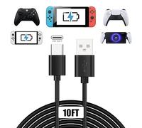 10FT/3m Fast Charging Cable for Xbox Series X S/PS5 DualSense/Switch Pro Controller,Replacement USB C Cable Charger Wire Power Cord for Nintendo Switch/Steam Deck/Samsung Galaxy S9 S8 Note 8,etc