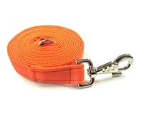 10ft/3m Horse Lunge Line/Large Dog Training Lead Large 25mm Cushioned Webbing And Heavy Duty Fluted Trigger Clip In (Orange)