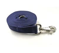 10ft 3m Horse Lunge Line Large Dog Training Lead Large 25mm Cushioned Webbing And Heavy Duty Fluted Trigger Clip In (Navy)