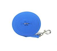 10ft 3m Long Dog Training Lead Leash Recall Obedience Tracking Large 25mm Webbing In BLUE