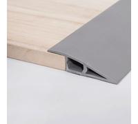 10FT/3meter Floor Transition Strip Vinyl Door Threshold Flooring Transition Self Adhesive Carpet Edging For Laminate Doorway Edge， Height Threshold Ramps(Size:12-15mm,Color:grey)