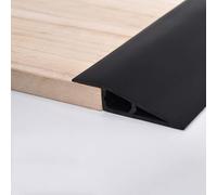 10FT/3meter Floor Transition Strip Vinyl Door Threshold Flooring Transition Self Adhesive Carpet Edging For Laminate Doorway Edge， Height Threshold Ramps(Size:12-15mm,Color:black)