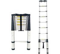 10ft Aluminum Telescopic Ladder for Climbing Trees Portable Extension Ladder for Outdoor and Industrial Use Load Capacity 150kg Multi Position Adjustable Loft Business La
