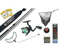 10ft Carbon-X Fishing Kit: Match Rod, HP200XR Reel & Landing Net