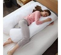 10ft Comfort U Shape Pillow & Cover Full Total Body Pregnancy Maternity Support Pregnancy U Pillow Only