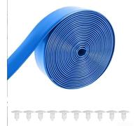 10ft cuttable replacement straps suitable for repairing For outdoor pool and beach lounge chairs made with PVC and weather resistant properties (Blue)