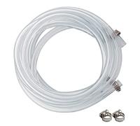 10ft Draft Beer Line 3/16" ID X 7/16" OD for Homebrewing Liquid with Screw Clamps by LUCKEG