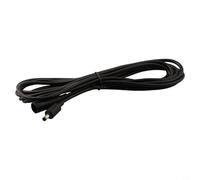 10ft Extension Cable for For Echo Dot 3rd 4th and 5th Generation, Waterproof Dustproof Shockproof Power Cord with 5mm Secure Connector for Home Use in White or Black(Black)