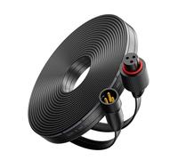 10FT Extension Cable for Govee Permanent Outdoor Lights Series: IP68 Waterproof 3-Pin Extension Cable Compatible with Govee H705A-F, H706A-C, H805A-C, H703A-B, H7067-69, Dots String Lights, Black