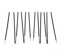 10ft Fiberglass Tent Pole Bars Outdoor Camping Support Rods Awning Frame Kit Compatible with 2 Person Tent Diameter 7mm Storage Length 22.4in