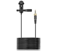 10ft Lavalier Microphone Compatible with Sennheiser Wireless Bodypack Transmitters, Lav Mic for Rode Wireless Pro, 3.5mm Omnidirectional Locking Microfono for Vlog Broadcast Interview