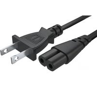 10FT Long 2 Prong AC Elliptical Power Cord for YOSUDA, GUGTTR, WESTIONC, ANCHEER Under Desk Elliptical Machines Power Cord Cable