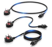 10FT Long TV Power Cord, 3 Prong Mickey Mous AC Power Cord Compatible with LG LED LCD Smart 1080p HDTV 32LB5600 42LB5600 55LB5900, Epson Printer Power Cable (IEC-60320 C5 to NEMA 5-15P), 3Pack