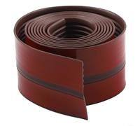 10FT Non-Slip Stair Edge Trim, Stair Nose Molding with Self-Adhesive Vinyl Rubber Waterproof Protector for Indoor Outdoor for Wood Tile Marble Metal and Glass Steps(Brown 10ft)