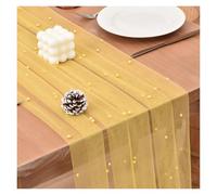 10FT Pearl White Gauze Table Runner - Elegant Dining Table Decor for Weddings Birthdays and Holiday Parties - Perfect for Home Celebrations and Events