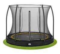 10Ft Salta Black Comfort Edition Inground Round Trampoline With Enclosure