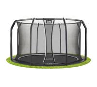 10ft Salta Black Royal Baseground Round Trampoline with Enclosure