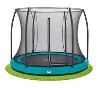 10ft Salta Green Comfort Edition InGround Round Trampoline with Enclosure