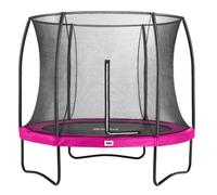 10ft Salta Pink Round Comfort Edition Trampoline with Enclosure
