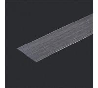 10ft Self Adhesive Metal Trim Flexible Metalized Molding Trim Stainless Steel Wall Trim Molding Metallic Decorative Trim for Ceiling, Mirror Frame and (Size:Width 8cm/3.15inch,Color:Brushed black)
