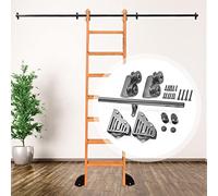 10ft Sliding Barn Door Kit with Rolling Track Complete Hardware Set for Library or Home Use -& Easy Installation (No Ladder Included)