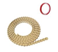 10FT Wood Color Molding Trim,for Ceilings Wallpaper Border Self Adhesive,Caulk Strip for Mirror Frame Backsplash Tile Edge Ceiling Cabinet TV Wall DIY Home Decor & Protection (Wood color-3M-1pcs)